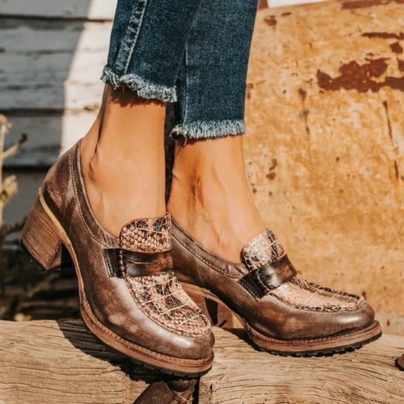 freebird Shoes - Freebird Bristol Chunky Heeled Loafer